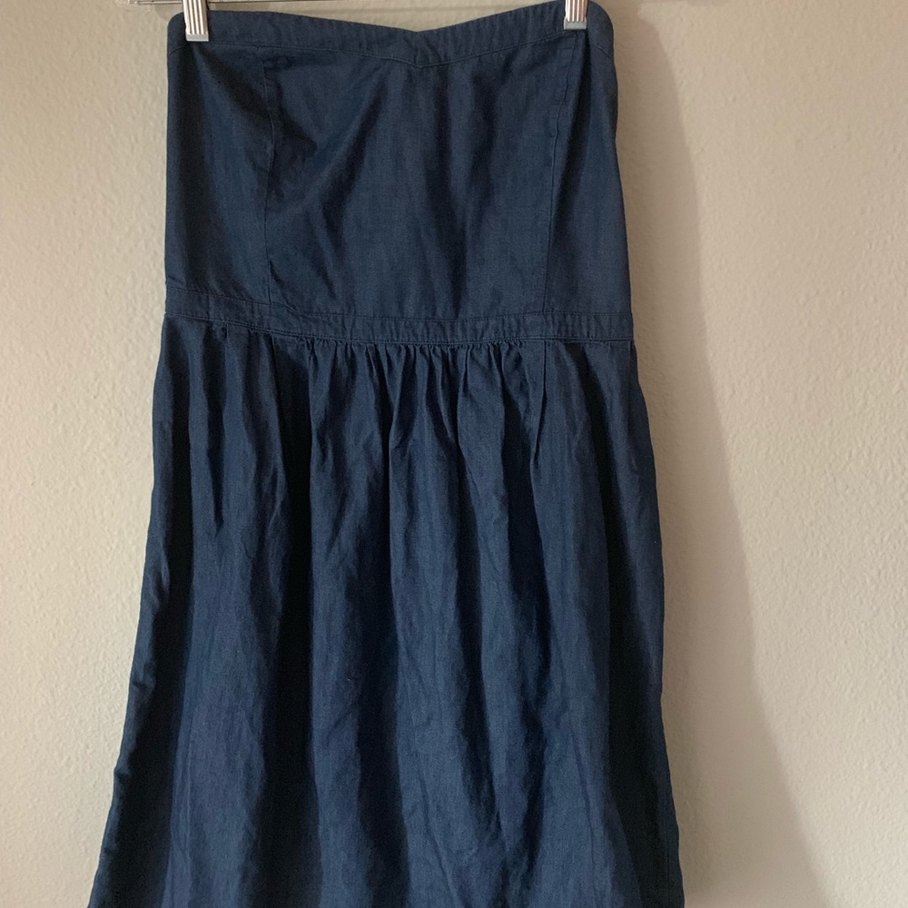 Jean strapless dress